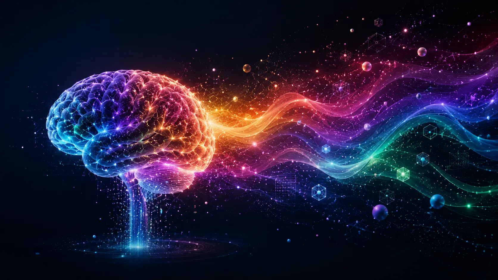 A brain design animation image